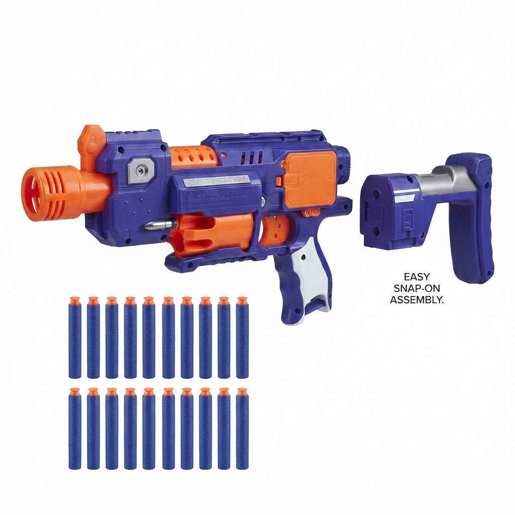 RD-8 Toy Blaster Gun Set, Foam Darts Fit for Nerf Guns for Boys 8-12, Birthday for Kids Ages 5 6 7 8 9 10 11 12, Fun Indoor & Outdoor Long Range Shooting Game