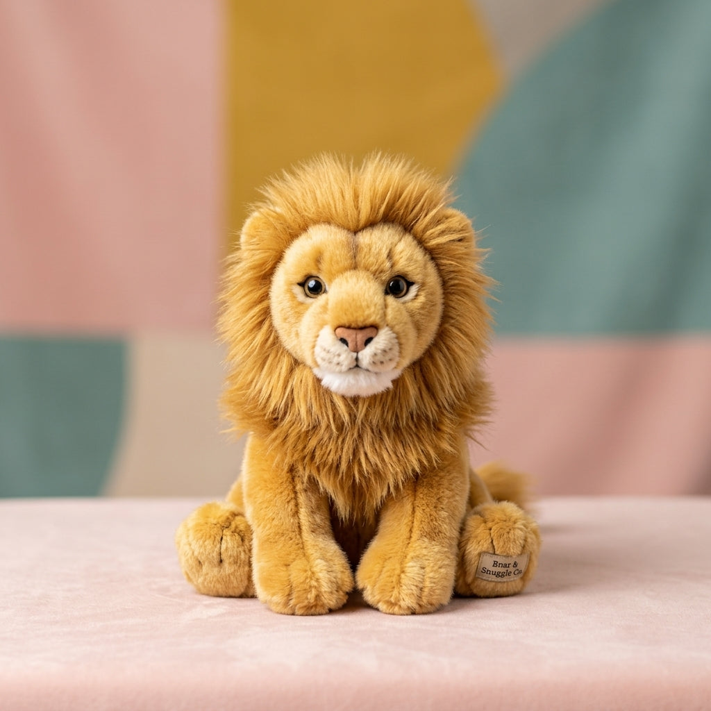 Lion Stuffed Animal Toys Soft and Cuddly Lion Plush Animals Toy, Cute and Realistic Animals Gifts for Boys and Girls Toy for Toddlers