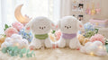 Happy Soft Plush Bunny Toy – Cute White Stuffed Rabbit for Kids, Nursery Décor & Gift