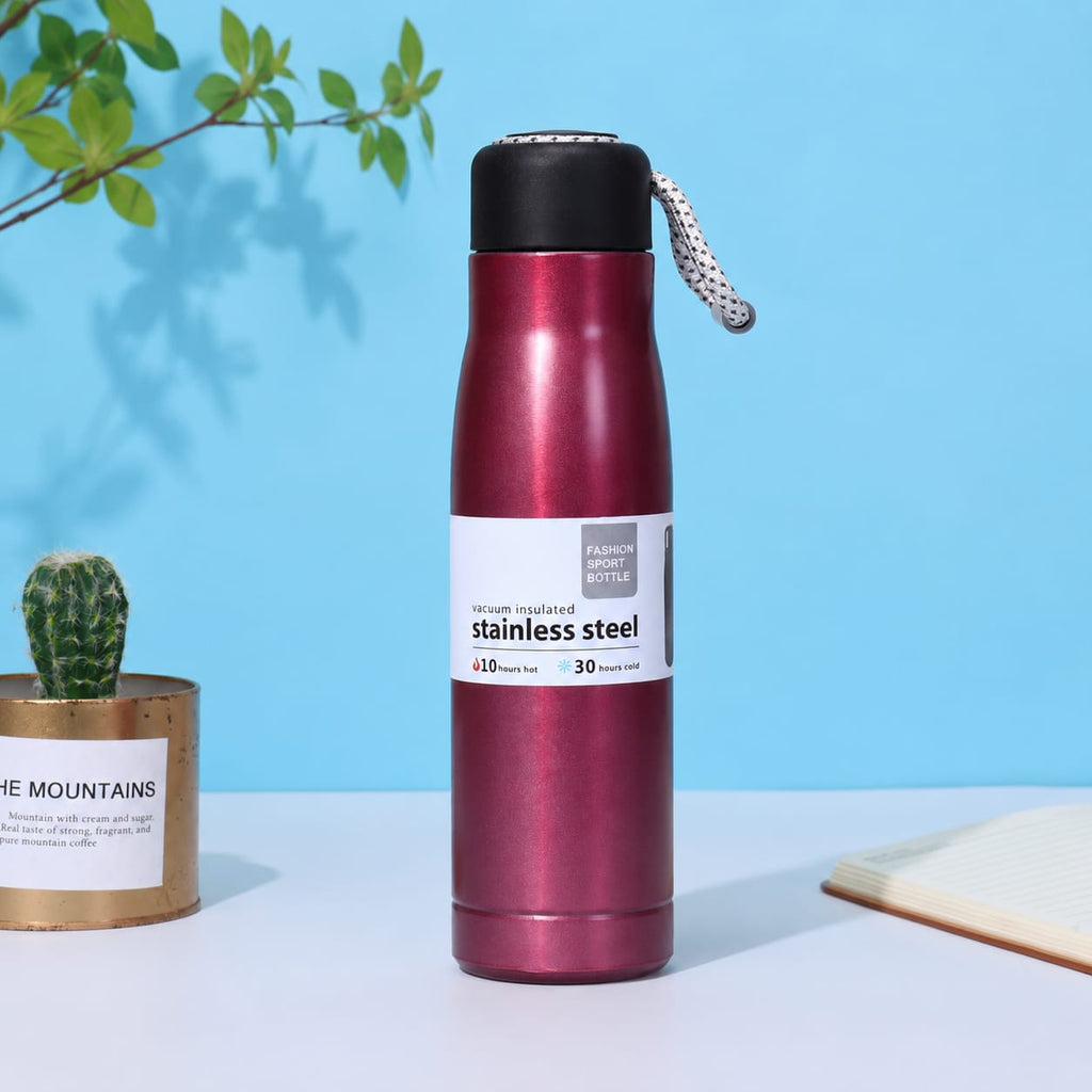 Stanley Adventure-To-Go Vacuum Bottle 25 oz | Wide Mouth with Leakproof Cup Lid | Keep Drinks Hot or Cold | Packable for Travel | Insulated Stainless Steel Thermal Bottle