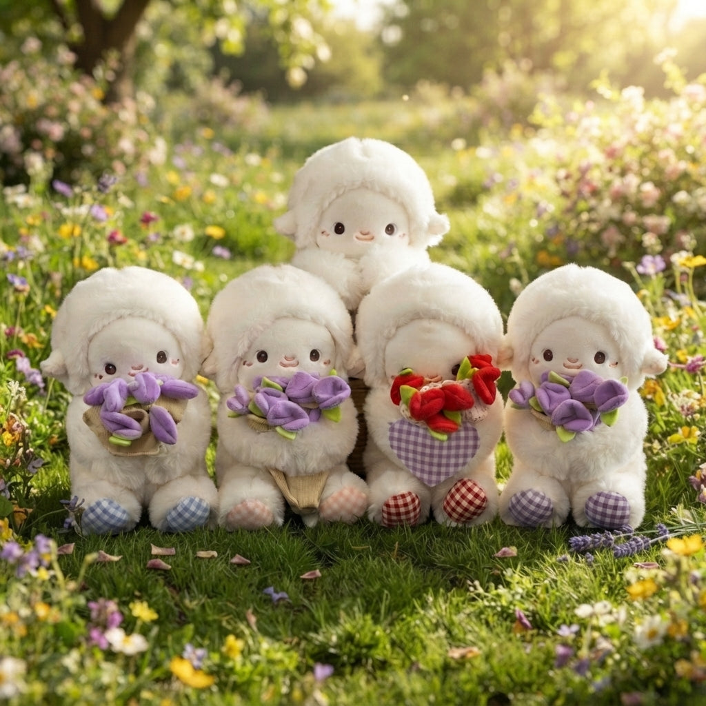 Bouquet Teddy Bear Plush Toy, Rose Plush Bouquet, Romantic Flower Hat Bear Stuffed Plush, Perfect as a Birthday, Holiday for Boys and Girls